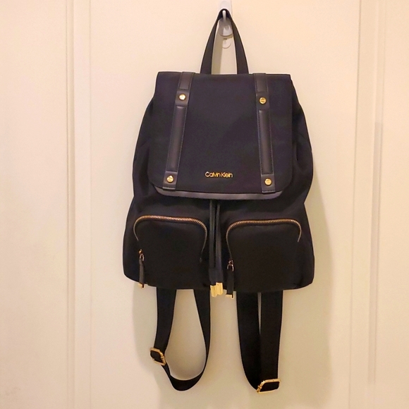 Calvin Klein Handbags - Calvin Klein black backpack.